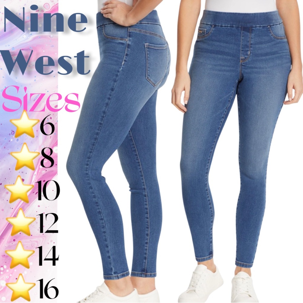 New Nine West Women’s Jeans Heidi Pull On Skinny  Sz various